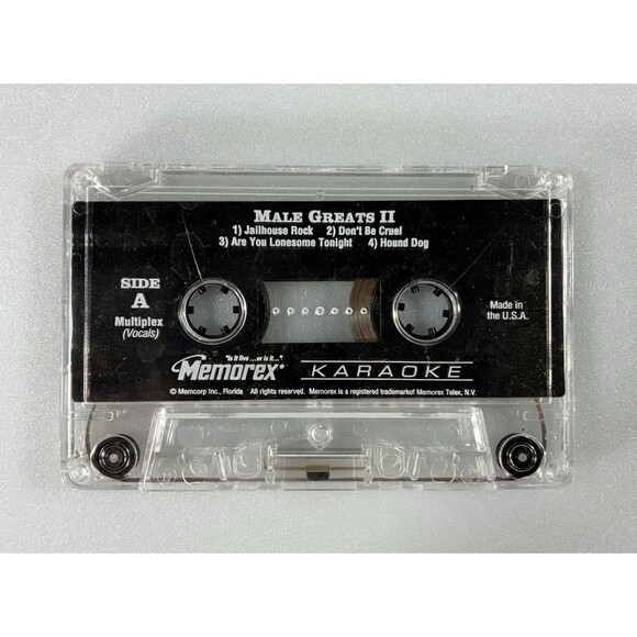Male Greats II Memorex Karaoke Vintage Cassette Tape Complete with Inlay Tested - Picture 5 of 6